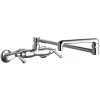 Chicago Faucet Company Chicago Faucets 445-DJ18ABCP 2.2 GPM Wall-Mounted Faucet With Adjustable Centers And 18" Double-Jointed Swing Spout
