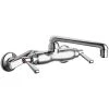 Chicago Faucet Company Chicago Faucets 445-E35ABCP 1.5 GPM Wall-Mounted Faucet With Adjustable Centers And 6" S-Type Swing Spout