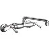 Chicago Faucet Company Chicago Faucets 445-HCABCP 2.2 GPM Wall-Mounted Faucet With Adjustable Centers And 6" S-Type Swing Spout