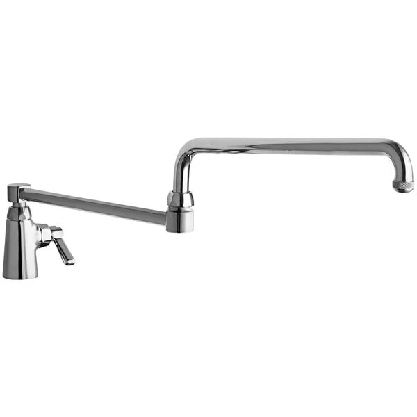 Chicago Faucet Company Chicago Faucets 350-DJ26ABCP Deck-Mounted Single-Supply Manual Sink Faucet With 26" Double-Jointed Swing Spout 3 Chicago Faucet Company Chicago Faucets 350-DJ26ABCP Deck-Mounted Single-Supply Manual Sink Faucet With 26" Double-Jointed Swing Spout
