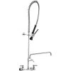 Chicago Faucet Company Chicago Faucets 510-GVB613L15XKCAB Wall-Mounted Pre-Rinse Faucet With 8" Adjustable Centers And 14" L-Type Swing Spout -T&S Brass Shop 2446117