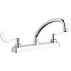 Chicago Faucet Company Chicago Faucets W8D-L9E1-317ABCP Deck-Mounted Faucet With 8" Fixed Centers And 9 1/2" L-Type Swing Spout 1 Chicago Faucet Company Chicago Faucets W8D-L9E1-317ABCP Deck-Mounted Faucet With 8" Fixed Centers And 9 1/2" L-Type Swing Spout -T&S Brass Shop 2454626