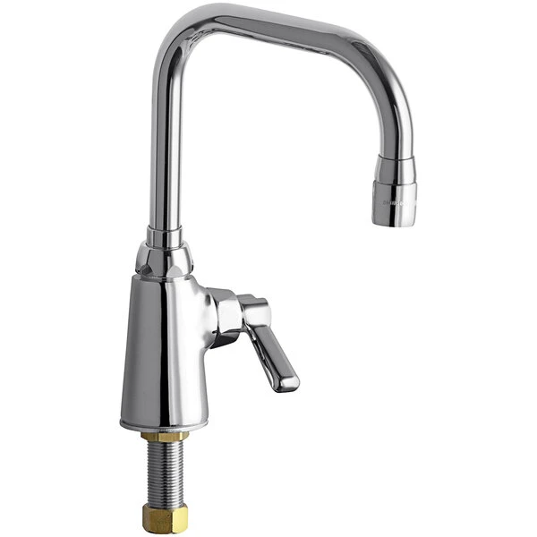 Chicago Faucet Company Chicago Faucets 350-DB6AE35ABCP Deck-Mounted Single-Hole Single-Supply Faucet With 6 1/4" Rigid / Swing Double-Bend Spout 3 Chicago Faucet Company Chicago Faucets 350-DB6AE35ABCP Deck-Mounted Single-Hole Single-Supply Faucet With 6 1/4" Rigid / Swing Double-Bend Spout