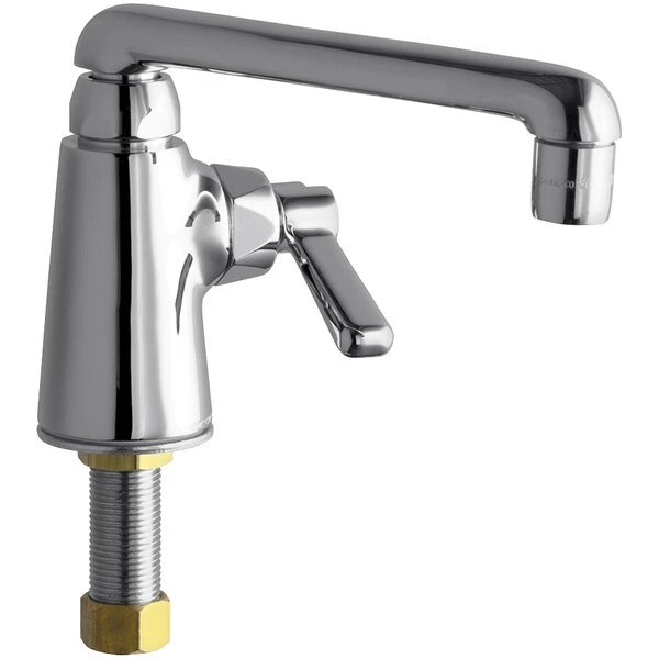 Chicago Faucet Company Chicago Faucets 349-E35ABCP Deck-Mounted Single-Hole Single-Supply Faucet With 6" S-Type Swing Spout 3 Chicago Faucet Company Chicago Faucets 349-E35ABCP Deck-Mounted Single-Hole Single-Supply Faucet With 6" S-Type Swing Spout