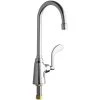 Chicago Faucet Company Chicago Faucets 350-E35-317XKABCP Deck-Mounted Single-Hole Single-Supply Faucet With 5 1/4" Rigid / Swing Gooseneck Spout 2 Chicago Faucet Company Chicago Faucets 350-E35-317XKABCP Deck-Mounted Single-Hole Single-Supply Faucet With 5 1/4" Rigid / Swing Gooseneck Spout -T&S Brass Shop 2454872