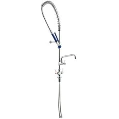 Waterloo 1.15 GPM Deck-Mounted Pre-Rinse Faucet With Single Base And 10" Add-On Faucet