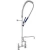 Waterloo 1.15 GPM Deck-Mounted Pre-Rinse Faucet With 8" Centers And 14" Add-On Faucet -T&S Brass Shop 2474449