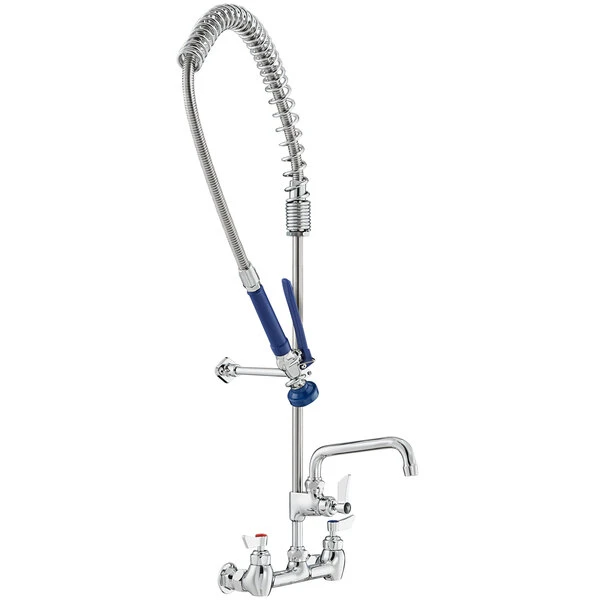 Waterloo 1.15 GPM Wall-Mounted Pre-Rinse Faucet With 8" Centers And 6" Add-On Faucet 3 Waterloo 1.15 GPM Wall-Mounted Pre-Rinse Faucet With 8" Centers And 6" Add-On Faucet
