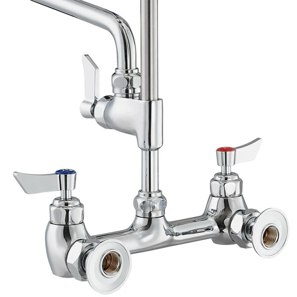 Waterloo 1.15 GPM Wall-Mounted Pre-Rinse Faucet With 8" Centers And 6" Add-On Faucet 4 Waterloo 1.15 GPM Wall-Mounted Pre-Rinse Faucet With 8" Centers And 6" Add-On Faucet - Image 2