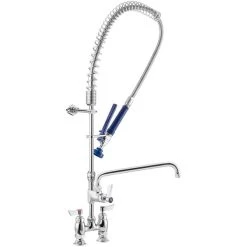 Waterloo 1.15 GPM Deck-Mounted Pre-Rinse Faucet With 4" Centers And 12" Add-On Faucet