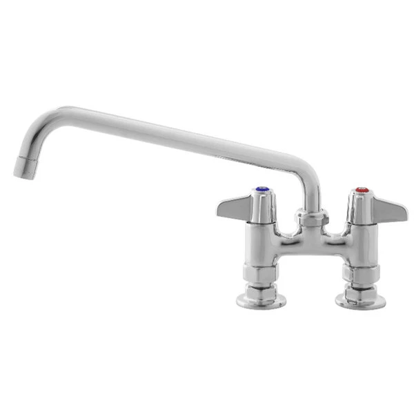 T&S Brass And Bronze Works Equip By T&S 5F-4DLX14 Deck Mounted Faucet With 14 1/8" Swing Spout, 4" Adjustable Centers, 5.2 GPM Laminar Flow Device, Cerama Cartridges, And Lever Handles 3 T&S Brass And Bronze Works Equip By T&S 5F-4DLX14 Deck Mounted Faucet With 14 1/8" Swing Spout, 4" Adjustable Centers, 5.2 GPM Laminar Flow Device, Cerama Cartridges, And Lever Handles