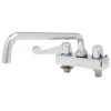 T&S Brass And Bronze Works Equip By T&S 5F-4CWX12 Deck Mounted 12 1/8" Swivel Workboard Faucet With Wrist Action Handles And 4" Centers - ADA Compliant -T&S Brass Shop 346546