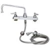 T&S Brass And Bronze Works T&S B-1172-01 Deck Mount Workboard Faucet With 8" Centers, 12" Swing Nozzle, And 002857-40 Spray Valve 1 T&S Brass And Bronze Works T&S B-1172-01 Deck Mount Workboard Faucet With 8" Centers, 12" Swing Nozzle, And 002857-40 Spray Valve -T&S Brass Shop 346585