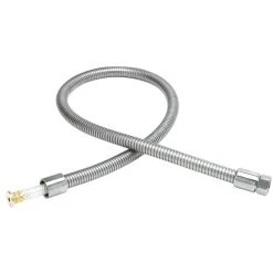 T&S Brass And Bronze Works T&S B-0020-H2A 14 3/8" Stainless Steel Flex Hose With Small Handle And Polyurethane Liner