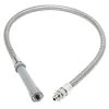 T&S Brass And Bronze Works T&S B-0044-HF 44" Stainless Steel Flex Hose With Fisher Adapter -T&S Brass Shop 346791
