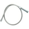T&S Brass And Bronze Works T&S B-0104-H 104" Stainless Steel Flex Hose With Gray Handle And Polyurethane Liner
