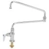 T&S Brass And Bronze Works T&S B-0319 Single Hole Deck Mount Single Pantry Mixing Faucet With Single Supply And 24" Double Joint Nozzle -T&S Brass Shop 347229