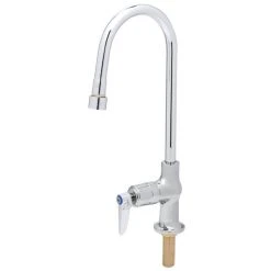 T&S Brass And Bronze Works T&S B-0305-03 Vandal Resistant Deck Mount Pantry Faucet With Single Supply And 5 9/16" Gooseneck Spout