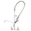 T&S Brass And Bronze Works T&S B-0133-12-CR-BC EasyInstall Wall Mounted 41 1/2" High Pre-Rinse Faucet With Adjustable 8" Centers, Low Flow Spray Valve, 44" Hose, 12" Add-On Faucet, And 6" Wall Bracket 2 T&S Brass And Bronze Works T&S B-0133-12-CR-BC EasyInstall Wall Mounted 41 1/2" High Pre-Rinse Faucet With Adjustable 8" Centers, Low Flow Spray Valve, 44" Hose, 12" Add-On Faucet, And 6" Wall Bracket -T&S Brass Shop 348399