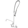 T&S Brass And Bronze Works T&S B-0133-A14-CCB EasyInstall Wall Mounted 41 1/2" High Pre-Rinse Faucet With Adjustable 8" Centers, 44" Hose, 14" Add-On Faucet, And 6" Wall Bracket 2 T&S Brass And Bronze Works T&S B-0133-A14-CCB EasyInstall Wall Mounted 41 1/2" High Pre-Rinse Faucet With Adjustable 8" Centers, 44" Hose, 14" Add-On Faucet, And 6" Wall Bracket -T&S Brass Shop 348406