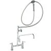 T&S Brass And Bronze Works T&S B-0177 Deck Mounted Pre-Rinse Faucet With Adjustable 8" Centers, Angled Spray Head, 80" Hose, 12" Add-On Faucet, Vacuum Breaker, And Wall Hook 1 T&S Brass And Bronze Works T&S B-0177 Deck Mounted Pre-Rinse Faucet With Adjustable 8" Centers, Angled Spray Head, 80" Hose, 12" Add-On Faucet, Vacuum Breaker, And Wall Hook -T&S Brass Shop 350647
