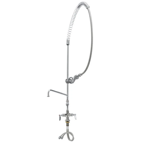 T&S Brass And Bronze Works T&S B-0113-ADF10 EasyInstall Deck Mounted 49 1/2" High Pre-Rinse Faucet With Flex Inlets, 44" Hose, And 10" Add-On Faucet 3 T&S Brass And Bronze Works T&S B-0113-ADF10 EasyInstall Deck Mounted 49 1/2" High Pre-Rinse Faucet With Flex Inlets, 44" Hose, And 10" Add-On Faucet