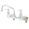 T&S Brass And Bronze Works T&S B-0232-ELK Wall Mounted Pantry Faucet With 8" Adjustable Centers, 6" Swing Nozzle, Eterna Cartridges, And Installation Kit