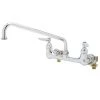 T&S Brass And Bronze Works T&S B-0233 Wall Mounted Pantry Faucet With 8" Centers, 12" Swing Nozzle, And Installation Kit