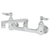T&S Brass And Bronze Works T&S B-0234-BST Wall Mounted Pantry Faucet With 8" Adjustable Centers, 6" Cast Swing Spout, And Built-In Stops 2 T&S Brass And Bronze Works T&S B-0234-BST Wall Mounted Pantry Faucet With 8" Adjustable Centers, 6" Cast Swing Spout, And Built-In Stops -T&S Brass Shop 353611