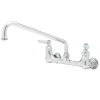 T&S Brass And Bronze Works T&S B-2429-CR Wall Mount Faucet With 8" Centers, 10" Swing Nozzle, And Cerama Cartridges