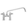 T&S Brass And Bronze Works Equip By T&S 5F-4DLS12 Deck Mount Mixing Faucet With Lever Handles And 12 1/8" Swing Nozzle On 4" Centers 2 T&S Brass And Bronze Works Equip By T&S 5F-4DLS12 Deck Mount Mixing Faucet With Lever Handles And 12 1/8" Swing Nozzle On 4" Centers -T&S Brass Shop 353835