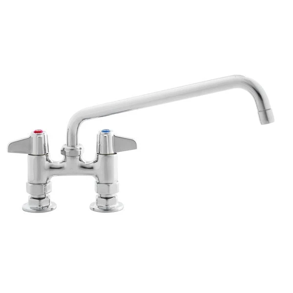 T&S Brass And Bronze Works Equip By T&S 5F-4DLX10 Deck Mounted Faucet With 10 1/8" Swing Spout, 4" Adjustable Centers, 5.2 GPM Laminar Flow Device, Cerama Cartridges, And Lever Handles 3 T&S Brass And Bronze Works Equip By T&S 5F-4DLX10 Deck Mounted Faucet With 10 1/8" Swing Spout, 4" Adjustable Centers, 5.2 GPM Laminar Flow Device, Cerama Cartridges, And Lever Handles