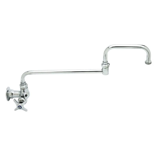 T&S Brass And Bronze Works T&S B-0261 Wall Mount Single Sink Faucet With Single Supply, 15" Double Joint Nozzle, And 4 Arm Handle 3 T&S Brass And Bronze Works T&S B-0261 Wall Mount Single Sink Faucet With Single Supply, 15" Double Joint Nozzle, And 4 Arm Handle