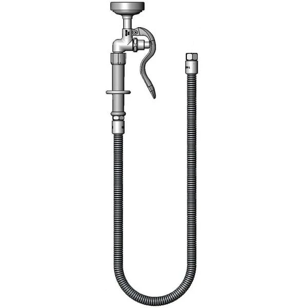 T&S Brass And Bronze Works T&S B-0044-H3 Hose Assembly With 44" Stainless Steel Flex Hose, B-0107 Spray Valve, And Adapters 3 T&S Brass And Bronze Works T&S B-0044-H3 Hose Assembly With 44" Stainless Steel Flex Hose, B-0107 Spray Valve, And Adapters