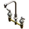 T&S Brass And Bronze Works T&S B-2858 Deck Mount Easy Install Faucet With 7 7/8" Swing Nozzle, 8" Centers, 2.2 GPM Aerator, Eterna Cartridges, And Lever Handles 2 T&S Brass And Bronze Works T&S B-2858 Deck Mount Easy Install Faucet With 7 7/8" Swing Nozzle, 8" Centers, 2.2 GPM Aerator, Eterna Cartridges, And Lever Handles -T&S Brass Shop 359309