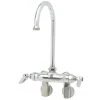 T&S Brass And Bronze Works T&S B-0341 Wall Mounted Mixing Faucet With 4" Adjustable Centers, 5 11/16" Swivel Gooseneck, And Eterna Cartridges -T&S Brass Shop 374909