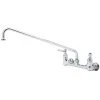 T&S Brass And Bronze Works T&S B-0230 Wall Mounted Pantry Faucet With 8" Adjustable Centers, 18" Swing Nozzle, And Eterna Cartridges