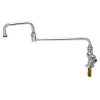 T&S Brass And Bronze Works T&S B-0257 Deck Mounted Single Hole Faucet With 12" Double Jointed Swing Nozzle, 5.59 GPM Stream Regulator Outlet, Eterna Cartridge, And Lever Handle -T&S Brass Shop 41682