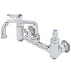 T&S Brass And Bronze Works T&S B-0232-CC Wall Mounted Pantry Faucet With 8" Centers, 6" Swing Nozzle, Eterna Cartridges, And CC Connections -T&S Brass Shop 428274