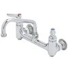 T&S Brass And Bronze Works T&S B-0232-F1-CR-SC Wall Mounted Pantry Faucet With 8" Adjustable Centers, 6" Swing Nozzle, And Cerama Cartridges With Check Valves -T&S Brass Shop 428277