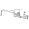 T&S Brass And Bronze Works T&S B-0233-02 Wall Mounted Pantry Faucet With 8" Adjustable Centers, 8" Swing Nozzle, Eterna Cartridges, And Soap Dish