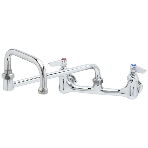 T&S Brass And Bronze Works T&S B-0266 Wall Mounted Pantry Faucet With 8" Adjustable Centers, 15" Double-Jointed Swing Nozzle, And Eterna Cartridges 3 T&S Brass And Bronze Works T&S B-0266 Wall Mounted Pantry Faucet With 8" Adjustable Centers, 15" Double-Jointed Swing Nozzle, And Eterna Cartridges