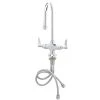T&S Brass And Bronze Works T&S B-0300-VR Vandal Resistant Deck Mounted Single Hole Pantry Faucet With Flex Inlets, 5 9/16" Rigid Gooseneck Nozzle, And Eterna Cartridges