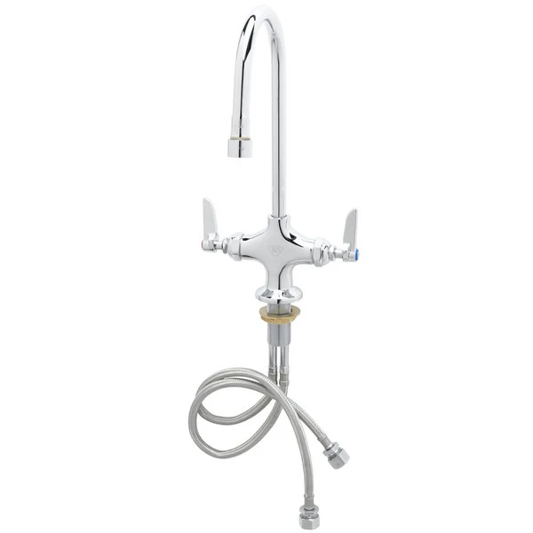 T&S Brass And Bronze Works T&S B-0300-VR Vandal Resistant Deck Mounted Single Hole Pantry Faucet With Flex Inlets, 5 9/16" Rigid Gooseneck Nozzle, And Eterna Cartridges 3 T&S Brass And Bronze Works T&S B-0300-VR Vandal Resistant Deck Mounted Single Hole Pantry Faucet With Flex Inlets, 5 9/16" Rigid Gooseneck Nozzle, And Eterna Cartridges