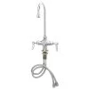T&S Brass And Bronze Works T&S B-0302 Vandal Resistant Deck Mounted Single Hole Pantry Faucet With Flex Inlets, 5 11/16" Swivel Gooseneck Nozzle, Eterna Cartridges, And Conversion Washer -T&S Brass Shop 457823