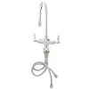 T&S Brass And Bronze Works T&S B-0303 Deck Mounted Single Hole Pantry Faucet With Flex Inlets, 5 9/16" Rigid Gooseneck Nozzle, And Eterna Cartridges -T&S Brass Shop 457831