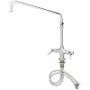 T&S Brass And Bronze Works T&S B-2294-CR Deck Mounted Single Hole Pantry Faucet With Flex Inlets, 14" Swing Nozzle, Cerama Cartridges, And 6" Extension -T&S Brass Shop 457867