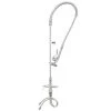T&S Brass And Bronze Works T&S B-2310 Deck Mounted 44" High Pre-Rinse Faucet With Flex Inlets, 44" Hose, Vacuum Breaker, And Wall Bracket -T&S Brass Shop 457875