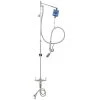 T&S Brass And Bronze Works T&S B-0126-VB Deck Mounted 55" High Pre-Rinse Faucet With Flex Inlets, Balancer, 68" Hose, Low-Flow Spray Valve, Vacuum Breaker, And Wall Bracket