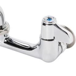 T&S Brass And Bronze Works Equip By T&S 5F-8WLX18 Wall Mounted Faucet With 18 1/8" Swing Spout, 5.2 GPM Laminar Flow Device, 8" Adjustable Centers, And Lever Handles -T&S Brass Shop 510383